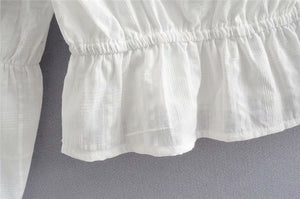 Boho Blouse, White Shirt,white Off-shoulder Tops