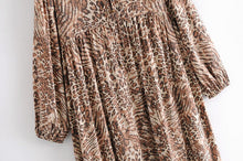 Load image into Gallery viewer, Maxi Dress, Boho Sundress,Leopard Print
