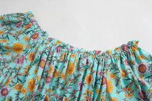 Load image into Gallery viewer, Floral Print Sundress,off Shoulder Boho Dress ,Maxi Dress
