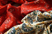 Load image into Gallery viewer, Red Floral Print, Boho Bodysuits,Bohemian Rompers
