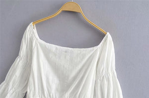 Boho Blouse, White Shirt,white Off-shoulder Tops
