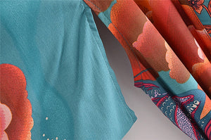 Star and Moon,Bohemian Kimono,Boho Cover-ups