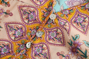 Mini Dress, Boho Sundress,Floral Print