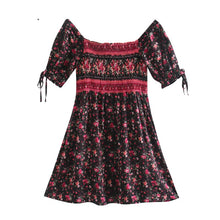 Load image into Gallery viewer, Mini Dress, Boho Sundress,Floral print
