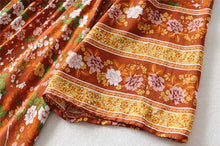 Load image into Gallery viewer, Multi Floral Print, Boho Dress ,Bohemian Maxi Dress
