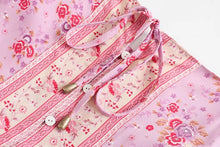 Load image into Gallery viewer, Pink floral print,Boho sundress,Boho maxi dress
