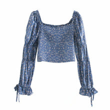 Load image into Gallery viewer, Boho Blouse, Vintage Blouse,Floral print
