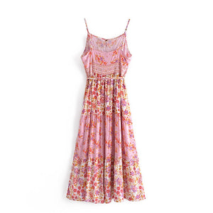 Floral Print, Bohemian Dress,Boho Maxi Dress