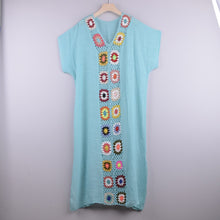 Load image into Gallery viewer, Solid Embroidery, Bohemian Maxi Dress,Boho Sundress
