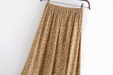 Load image into Gallery viewer, Leopard Floral print ,Boho Maxi Skirt
