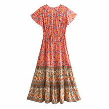 Load image into Gallery viewer, Boho Dress ,Floral Print ,Maxi Dress
