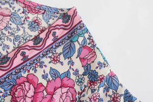 Floral print ,Bohemian  maxi dresses,Boho Sundress