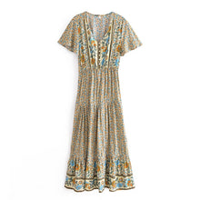 Load image into Gallery viewer, Floral Print , Bohemian Maxi Dress,Boho Sundress
