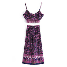 Load image into Gallery viewer, Boho Sets,Long Pants and Tops,Wild Floral
