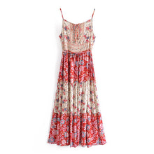 Load image into Gallery viewer, Floral Print, Bohemian Dress,Boho Maxi Dress
