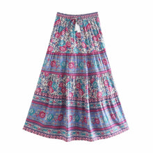 Load image into Gallery viewer, Floral Print ,Bohemian Skirt,Boho Maxi Skirt
