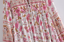Load image into Gallery viewer, Floral Print ,Bohemian Maxi Dress,Boho Dress
