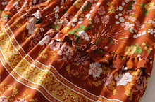 Load image into Gallery viewer, Multi Floral Print, Boho Dress ,Bohemian Maxi Dress
