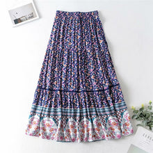 Load image into Gallery viewer, Boho Skirt, Maxi Skirt, Bohemian Wild Flower
