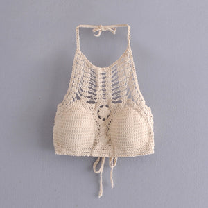 Hollow Out,Bohemian Crop Tops,Sexy Camis