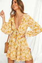 Load image into Gallery viewer, Mini Dress, Boho Sundress,Floral print
