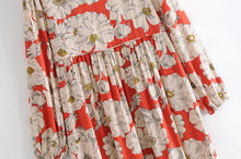 Load image into Gallery viewer, Maxi Dress, Boho Sundress,Floral print
