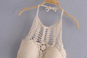 Hollow Out,Bohemian Crop Tops,Sexy Camis