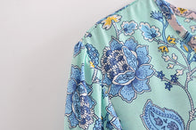 Load image into Gallery viewer, Bird Floral print，Bohemian Maxi dress，Boho sundress

