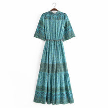 Load image into Gallery viewer, Floral Print , Bohemian Sundress,Boho Maxi Dress
