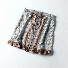 Load image into Gallery viewer, Boho Skirt, Mini Skirt, Wild Flower
