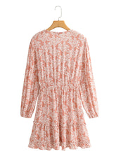Load image into Gallery viewer, Mini Dress, Boho Sundress,Floral print
