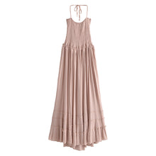 Load image into Gallery viewer, Backless Bohemian Maxi Dress, Boho Strapless Dress
