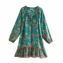 Load image into Gallery viewer, Mini Dress, Boho Sundress,Floral print
