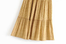 Load image into Gallery viewer, Boho Skirt, Maxi Skirt,Leopard Flower
