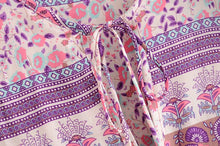 Load image into Gallery viewer, Pink Floral Print,Bohemian Dress, Boho Dress
