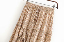Load image into Gallery viewer, Boho Skirt, Maxi Skirt,Leopard Wild Flower

