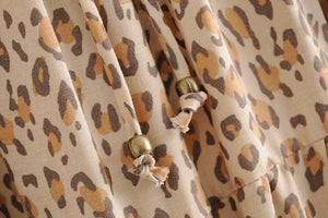 Boho Skirt, Maxi Skirt,Leopard Wild Flower