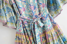 Load image into Gallery viewer, Mini Dress, Boho Sundress,Floral Print
