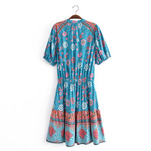Load image into Gallery viewer, Floral Print,Bohemian Maxi Dress,Boho Sundress
