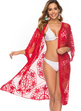 Load image into Gallery viewer, White hollow Out,Bohemian maxi dress, Boho kimono

