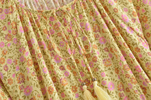 Load image into Gallery viewer, Floral print , Bohemian  dress , Boho mini vestidos
