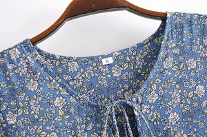 Maxi Dress, Boho Sundress,Floral Print