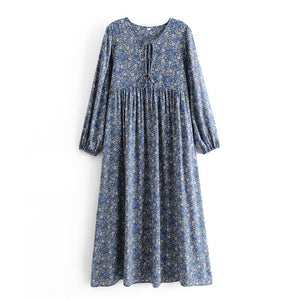 Maxi Dress, Boho Sundress,Floral Print
