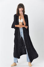 Load image into Gallery viewer, Solid Fancy Lace, Bohemian Maxi Dress,Boho Kimono
