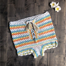 Load image into Gallery viewer, Bohemian colourful hollow,boho shorts
