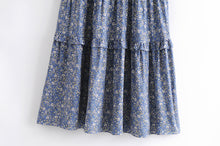 Load image into Gallery viewer, Floral print  ruffles, midi dress, Boho dress
