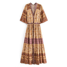 Load image into Gallery viewer, Floral Print , Bohemian Sundress,Boho Maxi Dress
