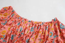 Load image into Gallery viewer, Floral Print Sundress,off Shoulder Boho Dress ,Maxi Dress
