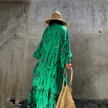 Load image into Gallery viewer, Floral print,Bohemian maxi dress,Boho kimono
