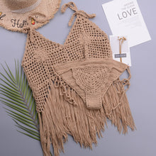 Load image into Gallery viewer, Solid hollow,Bikini  Swimsuit ,Swim Beachwear
